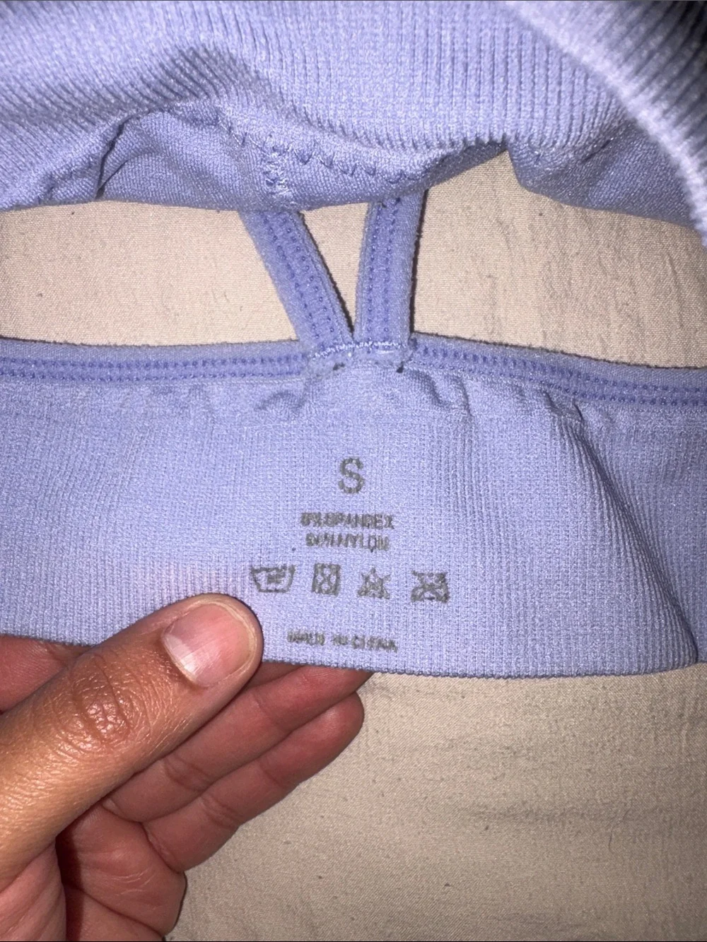 NVGTN Lavender Cross-Back Sports Bra